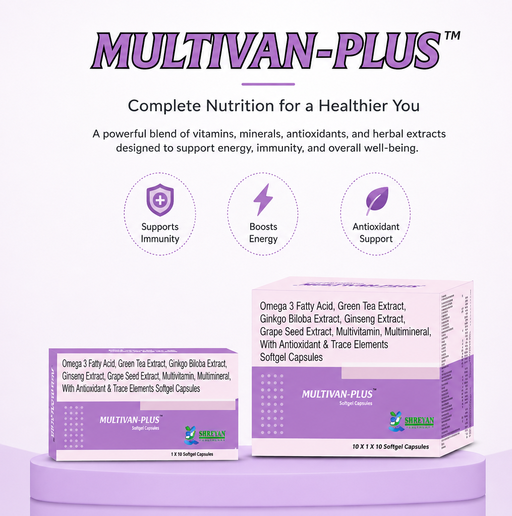 Multivan-Plus – Complete Multivitamin Softgel Capsules by Siidvan Healthcare